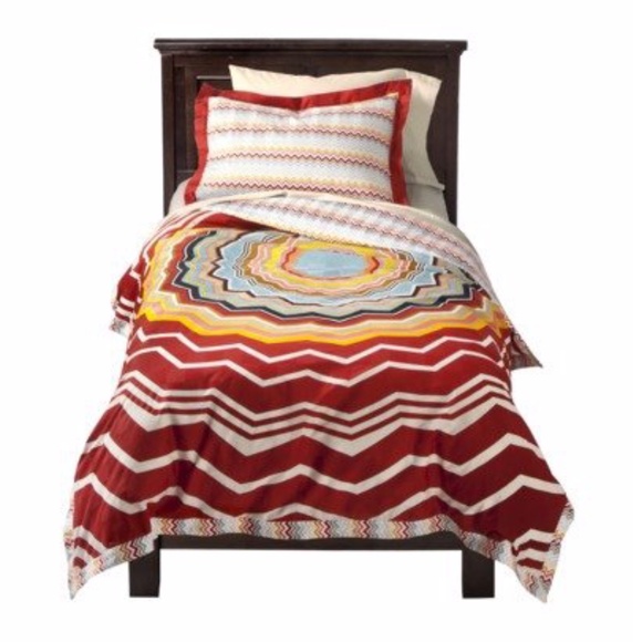 Missoni Red Medallion Comforter & Sham